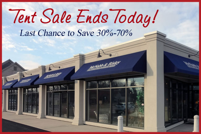 Last Chance: Tent Sale Ends Today! - McNabb & Risley